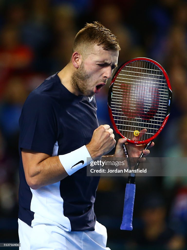 Great Britain v Japan - Davis Cup: Day One