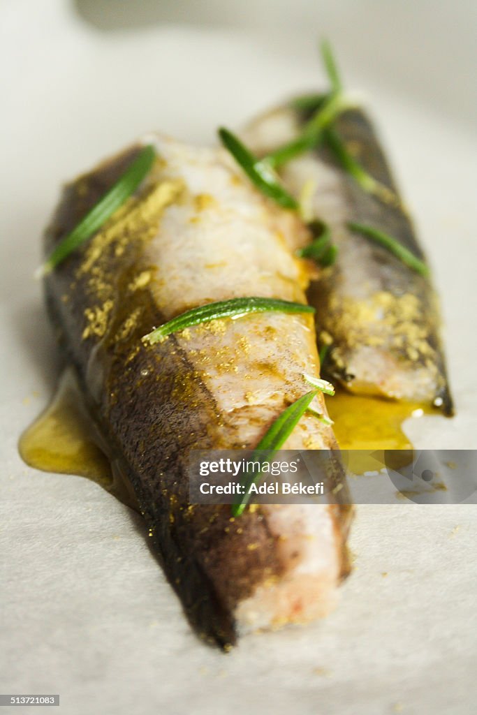 Roasted fish