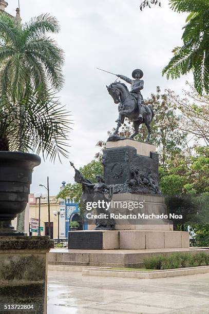 Ignacio Agramonte y Loynaz statue or sculpture in the plaza bearing his name. Agramonte was a Cuban revolutionary, who played an important part in...