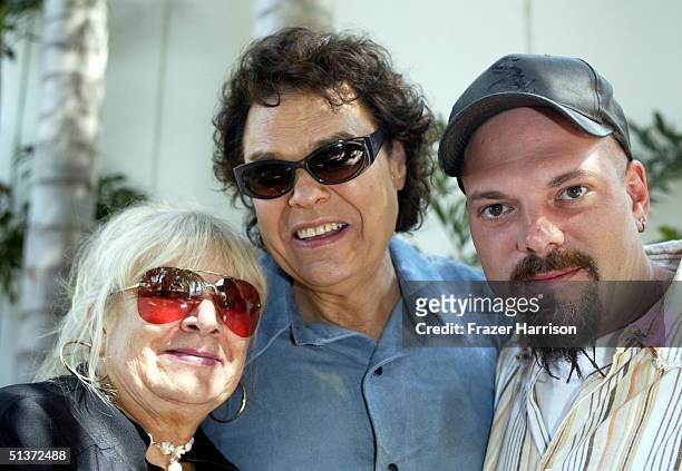 Musician Ronnie Milsap his wife Joyce and son Todd attend rehearsals for the Ray Charles tribute evening held at the Beverly Hilton Hotel September...
