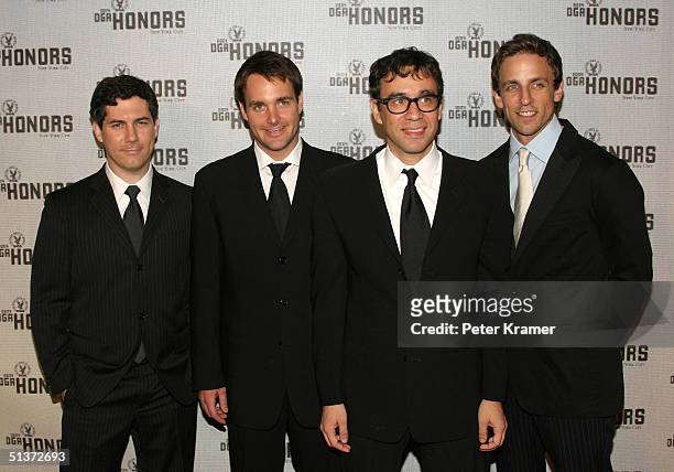 Actors Seth Myers, Fred Armisen, Will Forte and Chris Parnell arrive at the 5th Annual Directors Guild Of America Honors at the Waldorf Astoria Hotel...