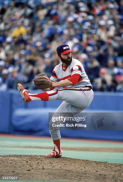 Dick Tidrow of the Chicago White Sox winds up for a pitch during a game in May of 1983.