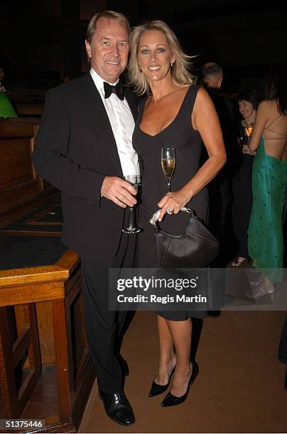 Glenn Wheatley and wife Gaynor at the Moet & Chandon Fashion Ball 2003 at the State Reference Library in Melbourne, Victoria, Australia. .
