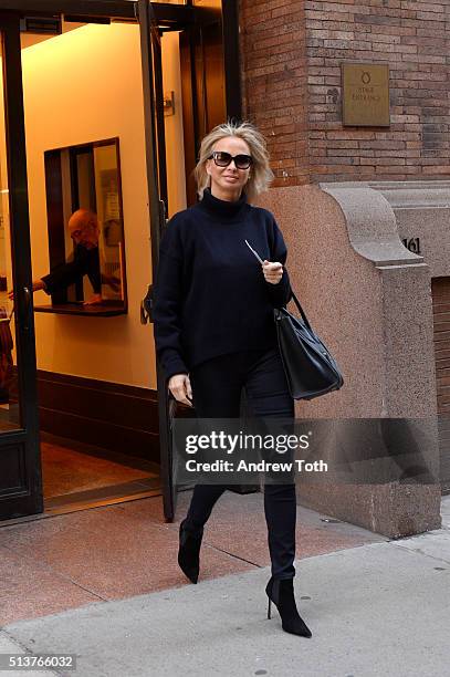 Corinna zu Sayn-Wittgenstein is seen during the Vienna Philharmonic Orchestra Performance at Carnegie Hall on February 28, 2016 in New York City.