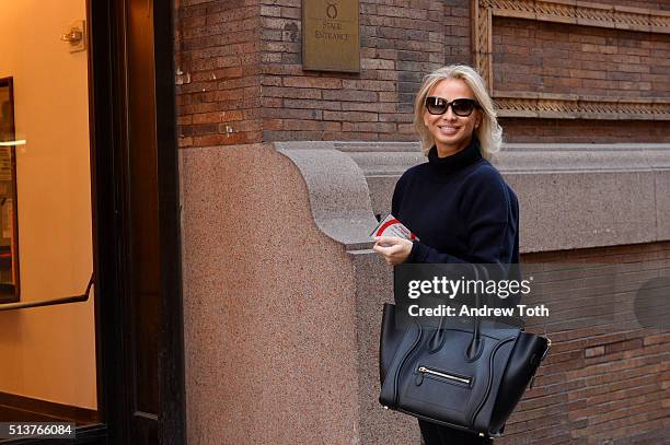 Corinna zu Sayn-Wittgenstein is seen during the Vienna Philharmonic Orchestra Performance at Carnegie Hall on February 28, 2016 in New York City.