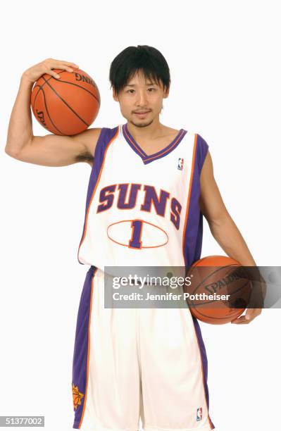 Palisades, NJ Yuta Tabuse of the Phoenix Suns poses during the photo shoot on September 17, 2004 in Palisades, New Jersey. NOTE TO USER: User...