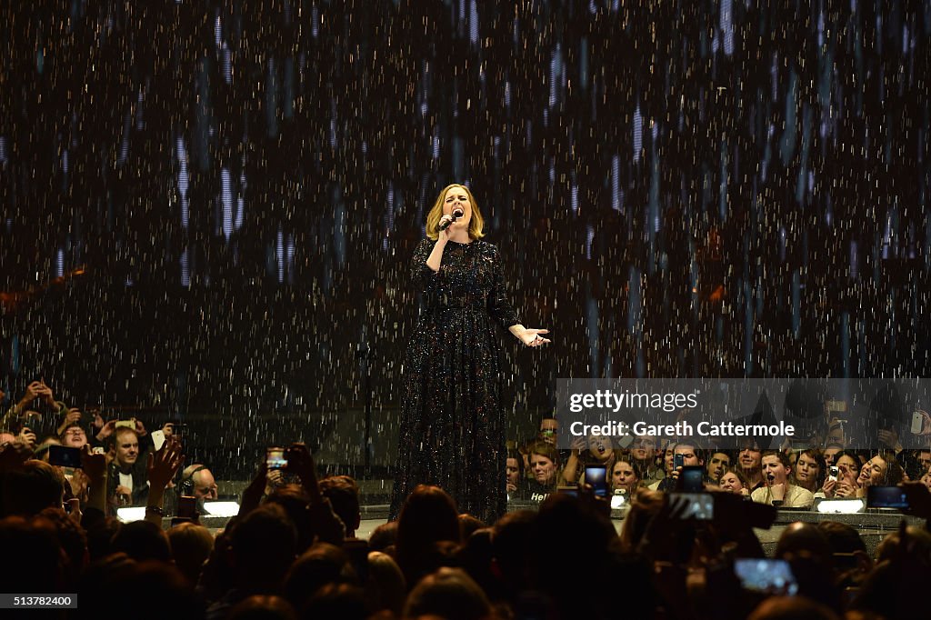 Adele Performs At The 3Arena Dublin