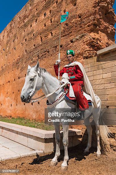 royal marocchino cavalleria, rabat, africa - cavalier foto e immagini stock