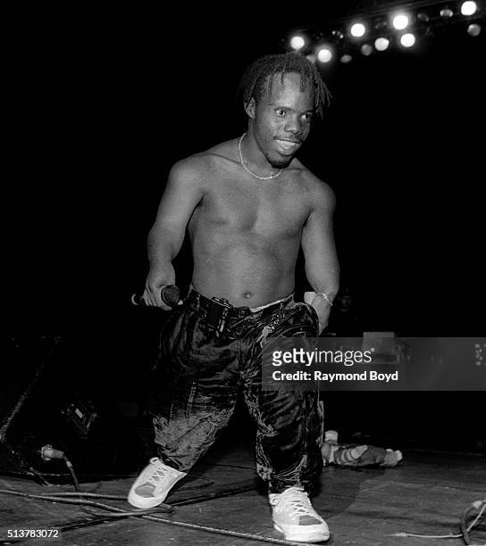 Rapper Bushwick Bill from The Geto Boys performs at the New Regal Theater in Chicago, Illinois in July 1992.