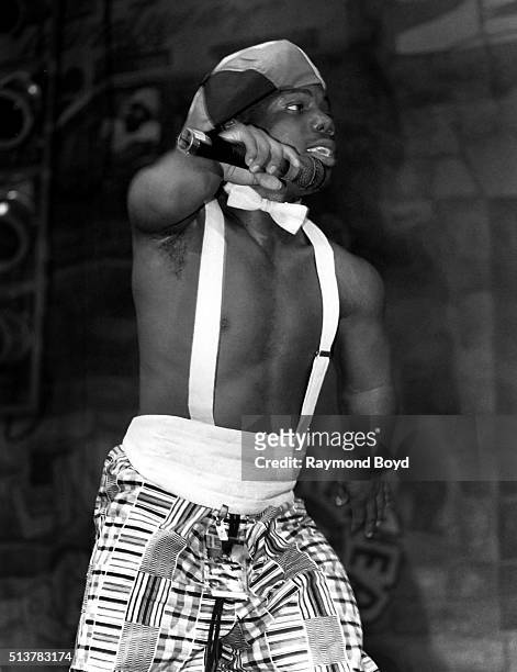 Rapper Bushwick Bill of The Ghetto Boys performs at the International Amphitheatre in Chicago, Illinois in June 1990.