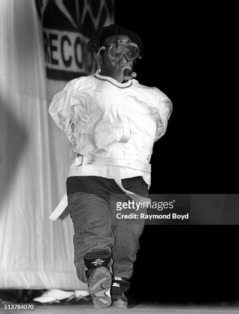 Rapper Bushwick Bill from The Geto Boys performs at the New Regal Theater in Chicago, Illinois in July 1992.