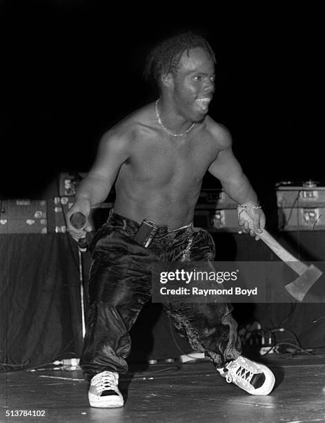 Rapper Bushwick Bill from The Geto Boys performs at the New Regal Theater in Chicago, Illinois in July 1992.