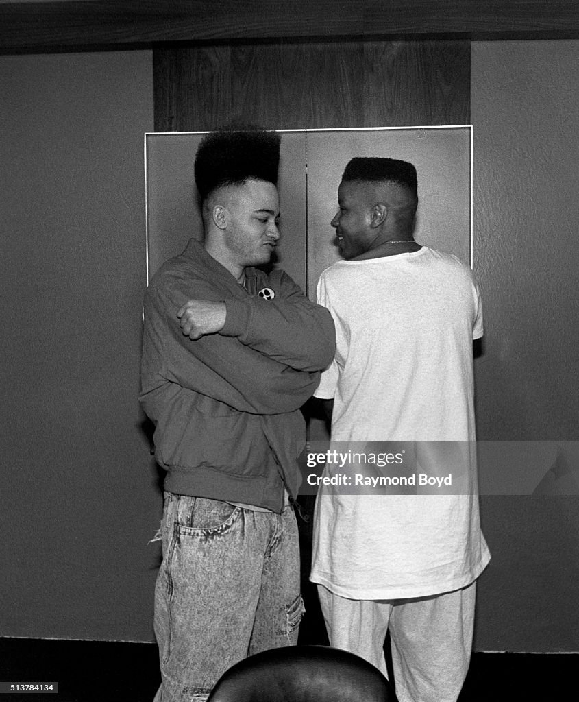 Rappers Kid and Play of Kid-N-Play poses for photos backstage at the ...