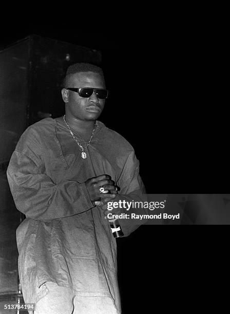 Rapper Scarface from The Geto Boys performs at the New Regal Theater in Chicago, Illinois in July 1992.