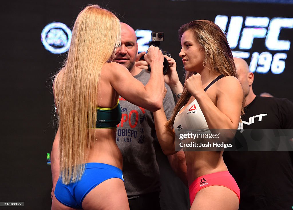 UFC 196 Weigh-in