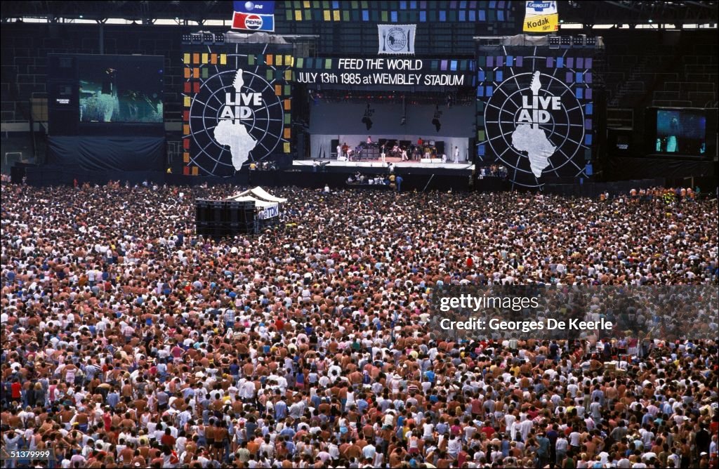 GBR: Live Aid for Africa at Wembley Stadium