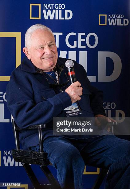 Screenwriter David Seidler speaks to the audience at the Sun Valley Film Festival 'Behind-the-scenes discussions' held at Festival HQ on March 4,...