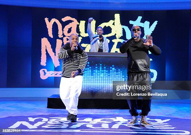 John Stamos and Naughty by Nature visit "THE VIEW," 3/4/16 airing on the Walt Disney Television via Getty Images Television Network. NAUGHTY BY NATURE