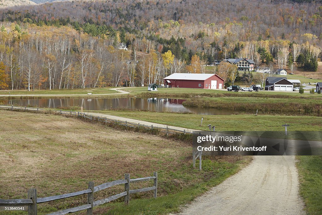 New Hampshire fall landscape