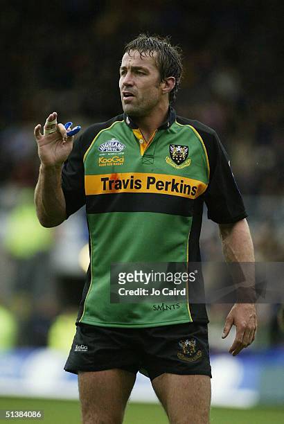 Corne Krige during the Zurich Premiership Match between London Wasps and Northampton Saints at Franklin Gardens on October 2, 2004 in Northampton.
