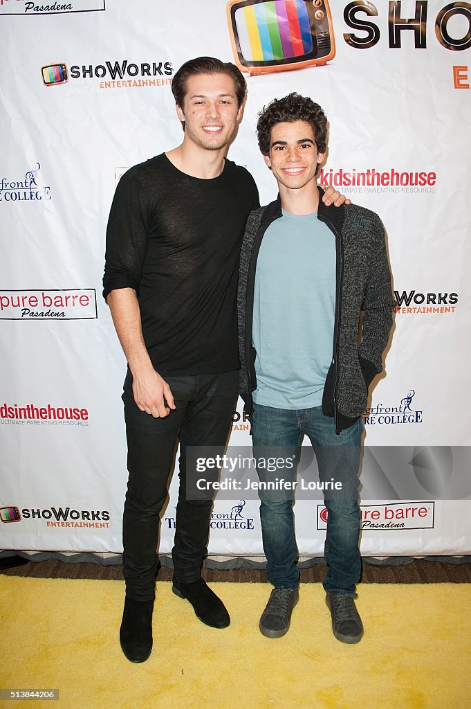 Showorks Events Actors Leo Howard and Cameron Boyce arrive at the ShoWorks... News ...
