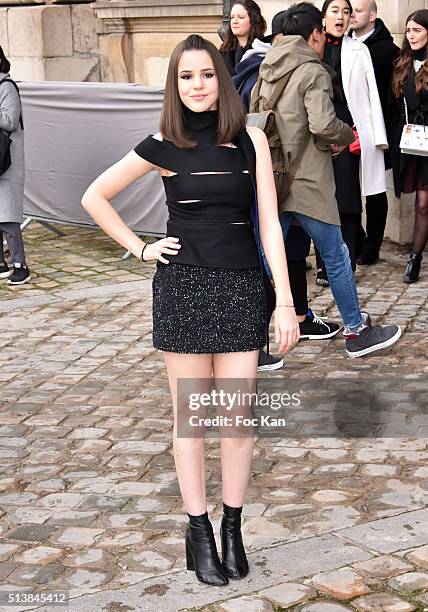 Marina Kaye attends the Christian Dior show as part of the Paris Fashion Week Womenswear Fall/Winter 2016/2017 on March 4, 2016 in Paris, France.