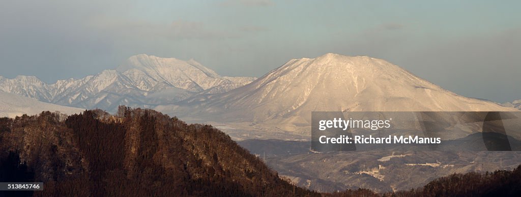 Japanese Alps just after dawn