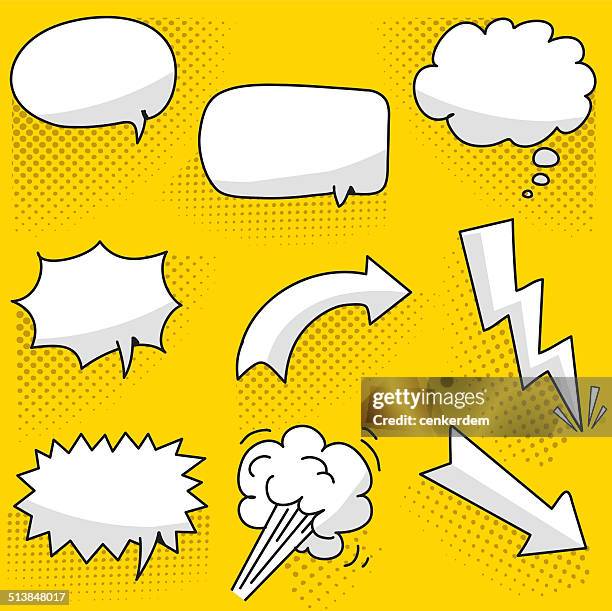 speech bubbles - comic explosion stock illustrations
