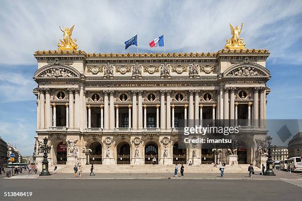 opera garnier in paris - opéra garnier stock pictures, royalty-free photos & images