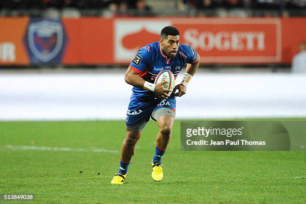 Maritino NEMANI of Grenoble during the French Top 14 rugby union match between Grenoble v Clermont at Stade des Alpes on March 4, 2016 in Grenoble,...