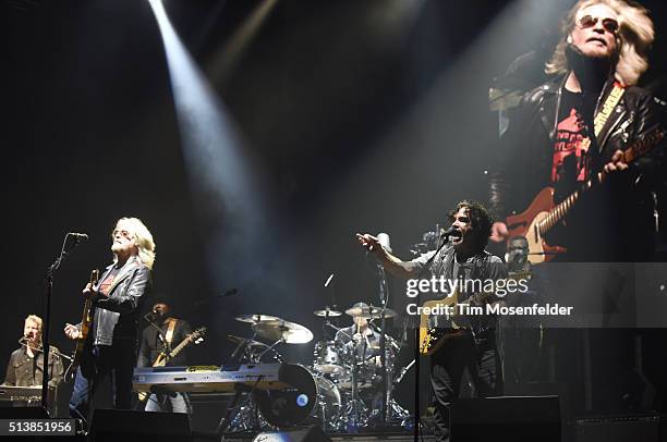 Daryl Hall and John Oates of Daryl Hall & John Oates perform during the Okeechobee Music & Arts Festival on March 4, 2016 in Okeechobee, Florida.