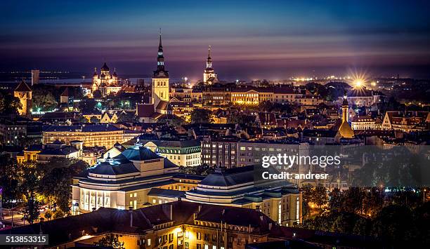 city of tallinn - tallinn stock pictures, royalty-free photos & images