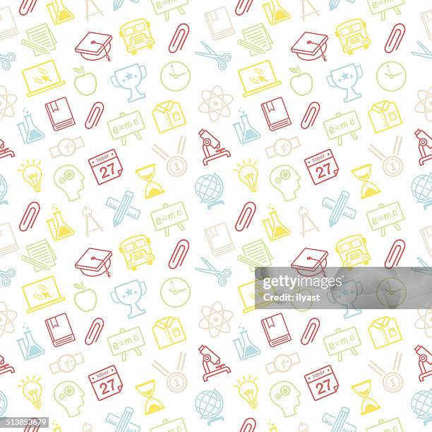 education background seamless pattern - watch collection stock illustrations