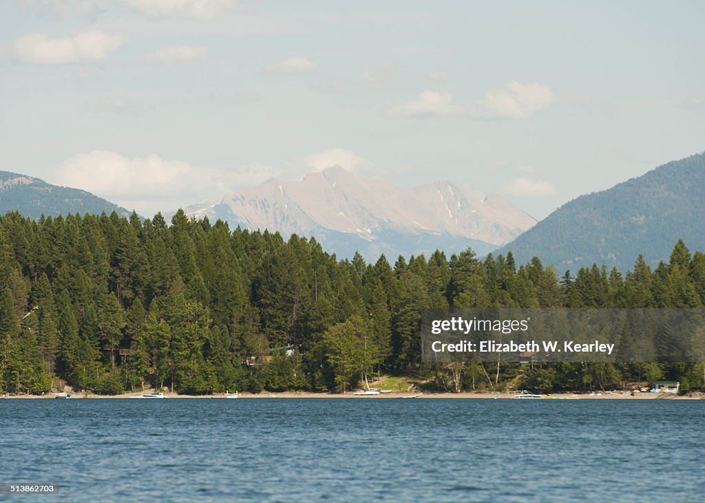 View of Glacier Mountains