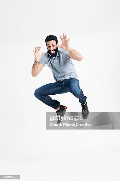 portrait of man - gambe divaricate foto e immagini stock