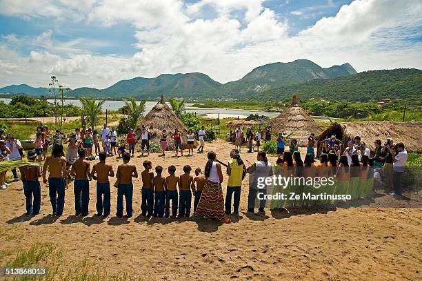 indians village - brazil village stock pictures, royalty-free photos & images