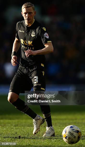 Dean Moxey of Bolton Wanderers FC during the Sky Bet Championship League match between Leeds United and Bolton Wanderers, at Elland Road Stadium on...