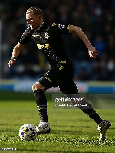 Dean Moxey of Bolton Wanderers FC during the Sky Bet Championship League match between Leeds United and Bolton Wanderers, at Elland Road Stadium on...