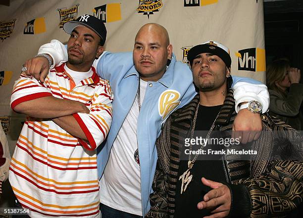Rapper Fat Joe and members of the Terror Squad arrive for the VH1 Hip Hop Honors October 3, 2004 in New York City.