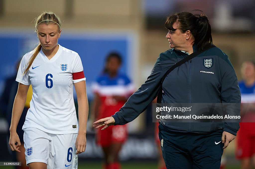 England U19 v USA U19 - International Womens U19 National Teams Tournament