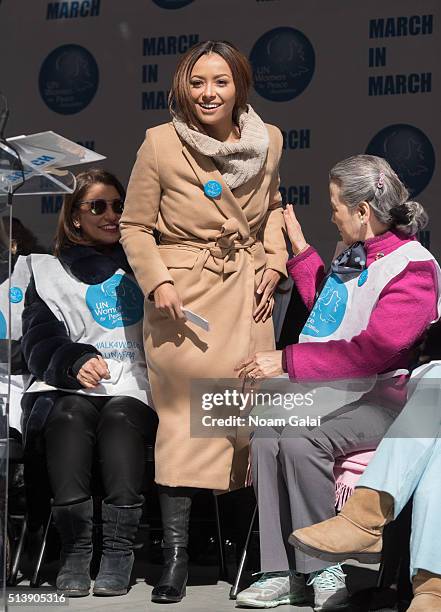 Actress Kat Graham attends 'March to End Violence Against Women' hosted by UN Women For Peace Association on March 5, 2016 in New York City.