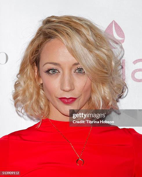 Sarah Scott attends The Dream Builders Project 3rd Annual 'A Brighter Future For Children' Charity Gala at Taglyan Cultural Complex on March 3, 2016...