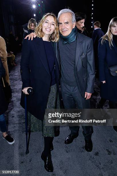 Alexandra Golovanoff and CEO of Puig Fashion Division and President of the French Federation of couture and ready-to-wear, Ralph Toledano attend the...