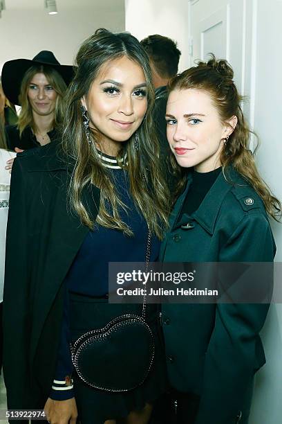 Julie Sarina and Courtney Trop attend the Anine Bing Store Opening as part of the Paris Fashion Week Womenswear Fall/Winter 2016/2017 on March 5,...