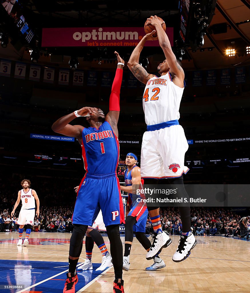 Detroit Pistons v New York Knicks