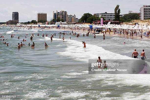 SUNNY BEACH, BULGARIA BEACH PEOPLE.