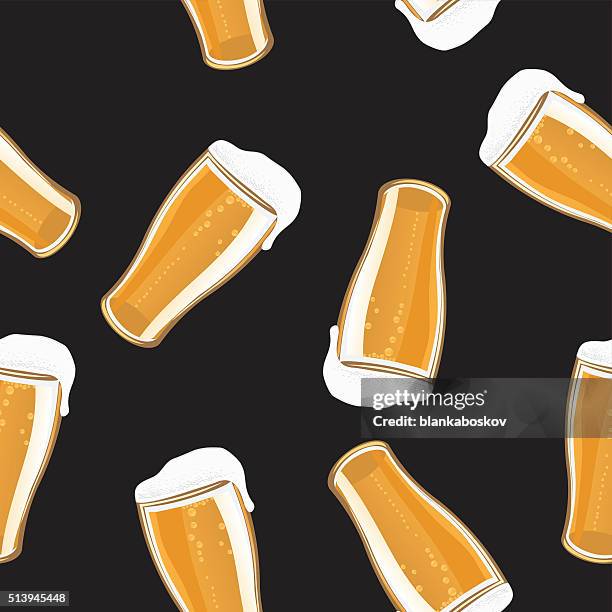 beer pint background - frothy drink stock illustrations