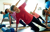 Staying supple in her senior years with pilates