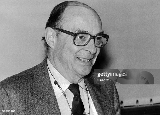 Portrait taken December 1975 of US physicist John Bardeen during a trip to Finland. Bardeen with William B. Shockley and Walter Brattain shared the...