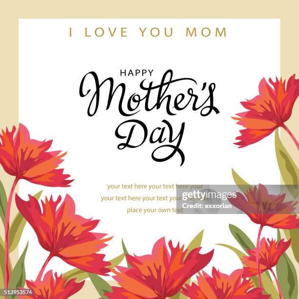 celebrate mother's day - mothers day border stock illustrations